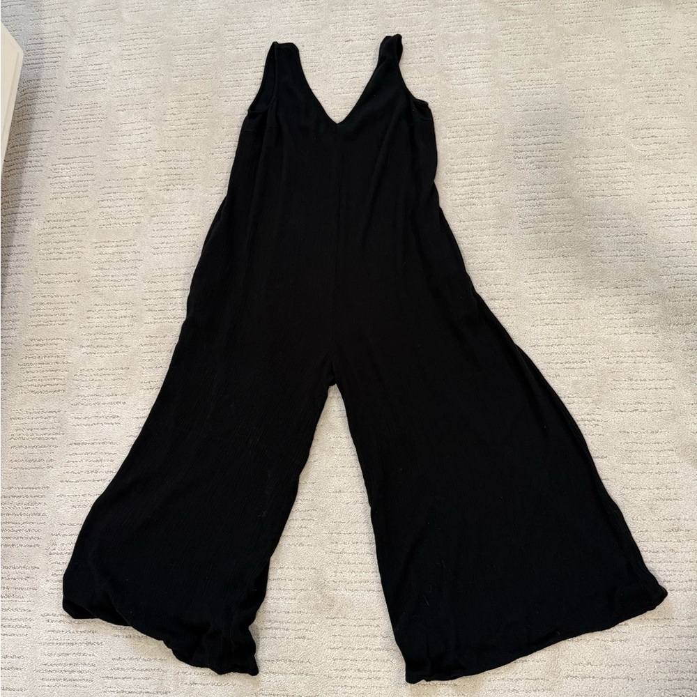 Goa Beachwear by Japna Black Wide-Leg Jumpsuit